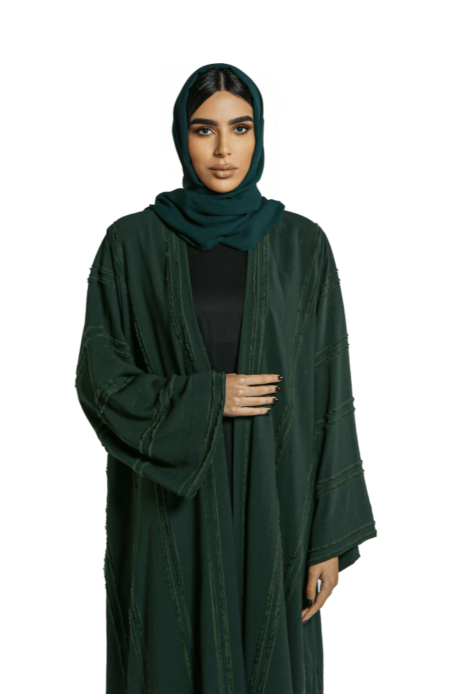 Classic Forest Green Abaya - Innocent Touch Paris